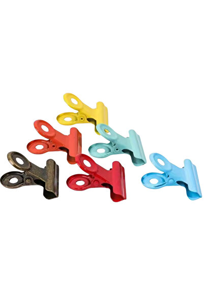 Vox Art 6 Adet Renkli Kağıt Klips / Metal Kıskaç 3 cm