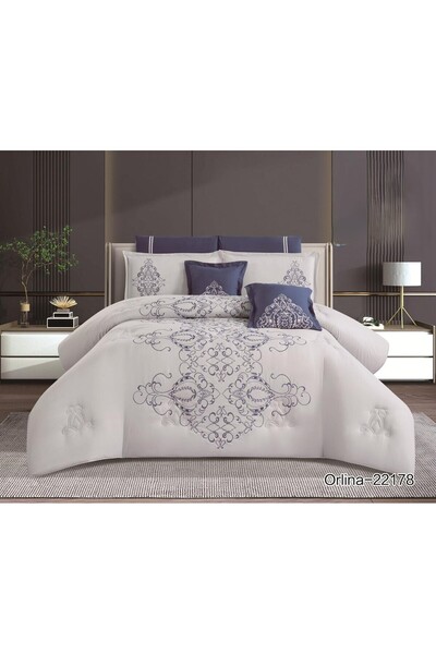 Red Rose A summer double bedsheet set with a royal embroidered design, offeri...