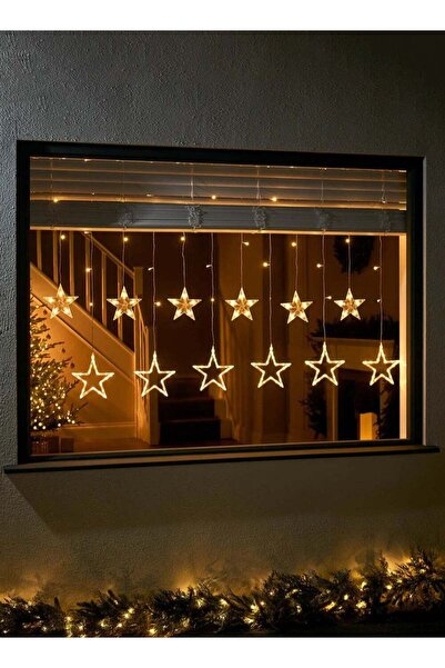 DVINA Star-shaped LED string lights, Ramadan decoration curtain
