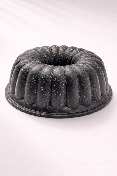 GUGGA Wane - Cast Aluminum Granite Coated Slice Cake Mold - Black 26 cm