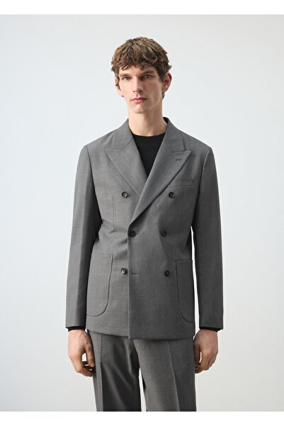 MANGO Man Ricardo regular fit kruvaze blazer ceket