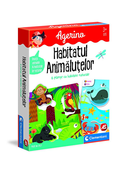 As EDUCATIONAL GAME AGERINO ANIMALS AND THEIR HABITATS