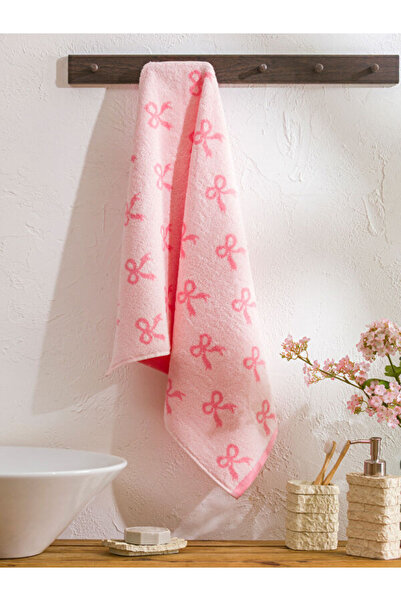 LC Waikiki Μοντέρνα Πετσέτα Προσώπου από Βαμβάκι με Σχέδιο Φιόγκου 50x80 εκ. ...