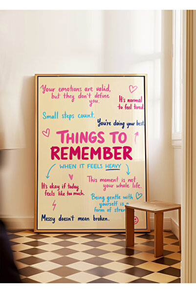 ARTHOUSECOLLECTIVE Lucruri de amintit - Poster fără ramă