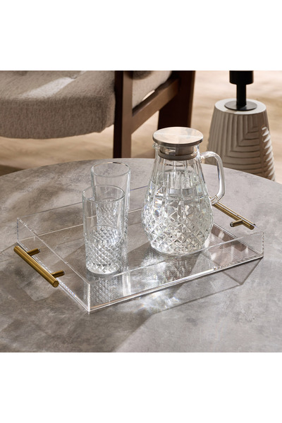 Home Box صينية تقديم بيلا الأكريليكية - 43 × 28 × 5 سم