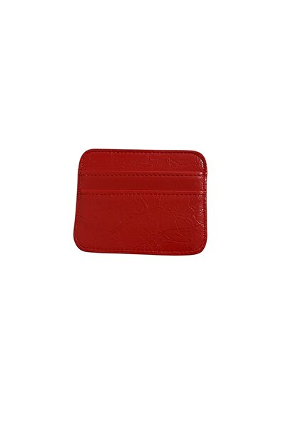 stravis 5-Compartment Red Mini Card Holder