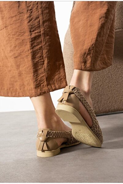 Solario Dara Women's Lace Detailed Open Back Comfortable Knitted Embroidered ...