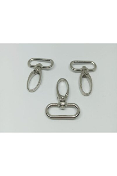 SEM AKSESUAR 10 Pieces 2.5 cm Scorpion Hook Silver (Keychain Ring)