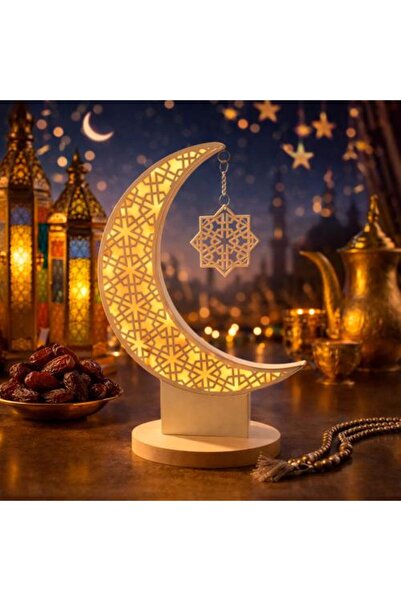 Generic Wooden Moon LED Light