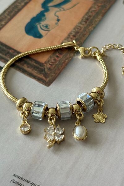 Trendy Butik سوار على شكل سلسلة ثعبان من الفولاذ