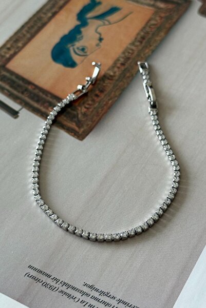 Trendy Butik Steel Elegant Silver Color Waterway Bracelet