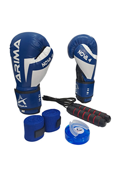 ARIMA Nova-4 Boks Eldiveni(4oz-6oz-8oz-10oz-12oz-140z) + Bandaj + Dişlik + At...