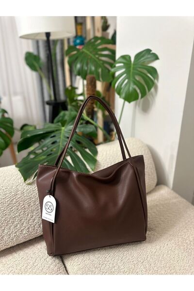 STİL SİDELYA Casual Zippered Soft Texture Hand and Shoulder Women's Bag