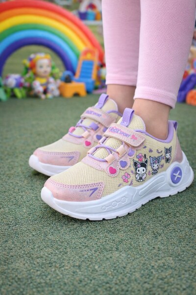 ALTUNTAŞ Κοριτσίστικα παπούτσια με Velcro, αντιολισθητική σόλα, καθημερινά αθ...