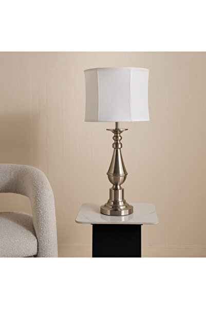 Generic Glen Mallory Metal Table Lamp with Handmade Shade - 33x71 cm