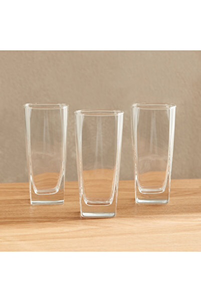 Home Box طقم أكواب لومينارك الفضية الطويلة المكونة من 3 قطع - 330 مل