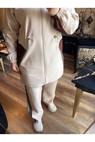 Wovi Moda Hijab Tracksuit Set Double Set with Zipper