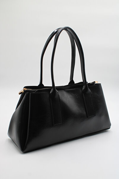 LASSO Women's Patent Leather 3-Compartment Zipper and Magnetic Closure Hand, ...