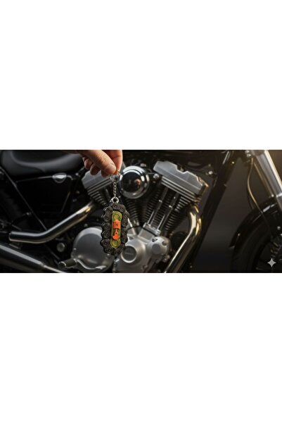 BARON 51 Parçadan oluşan(Montajlı) Döner Mekanizmalı Zincir Anahtarlık - Moto...