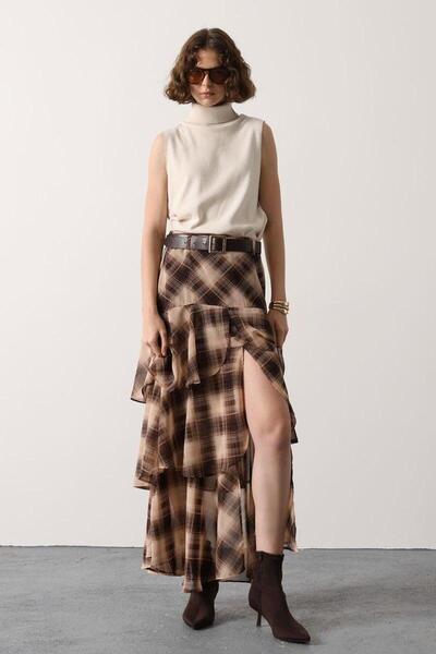 eyatelier Kareli çok katlı etek