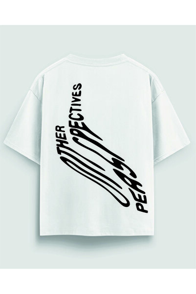 YOLO STREET ΛΕΥΚΟ OVERSIZE ΑΝΔΡΙΚΟ T-SHIRT ΜΕ ΣΤΑΜΠΑ
