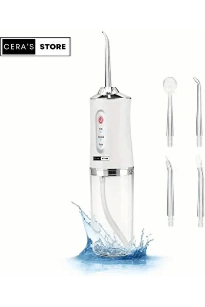 NİL CERA'S STORE Oral Irrigator, Portable & Rechargeable Tooth Brush