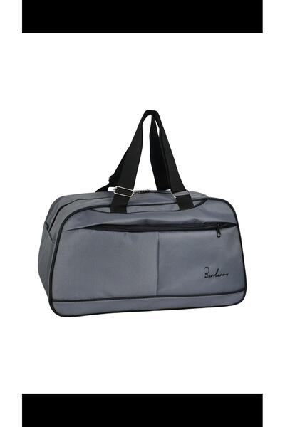 ZS DEMİR Sports Hand Luggage with Hanger Large Handbag Gray