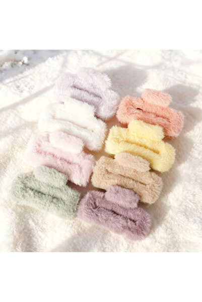 Ervalina Pachet de 2 catarame pătrate colorate cu pene (livrare mixtă)