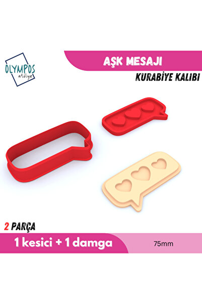 Olympos Atölye Love Message - Valentine's Day |   Cookies - Sugar Dough - Pla...