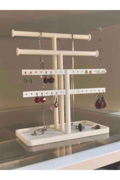 HaBu Lab ÇOK BÖLMELİ TAKI STANDI – KÜPE, KOLYE, YÜZÜK DÜZENLEYİCİ