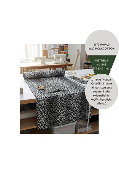 ayçiçek home 1 Meter 46 Thread Akfi̇l Fabric 2.40 Width Bedding Fabric Metera...