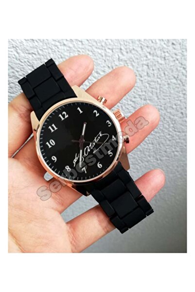 serbestmoda ساعة يد نسائية مطبوعة عليها توقيع كمال أتاتورك، هدية عيد ميلاد لل...