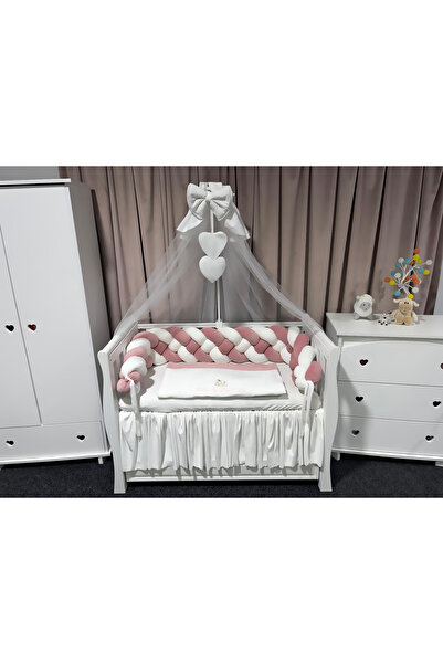 PeppiBambini Personalized crib bedding 11 pieces - Braided Sides Denisa Velve...