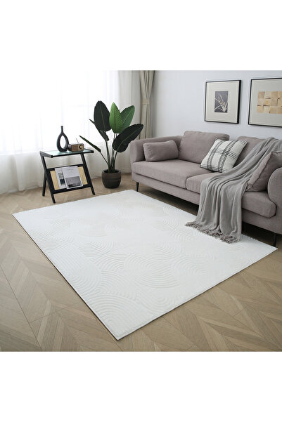 Home Box Zara Hena Jacquard Rabbit Fur Rug - 200x300 cm