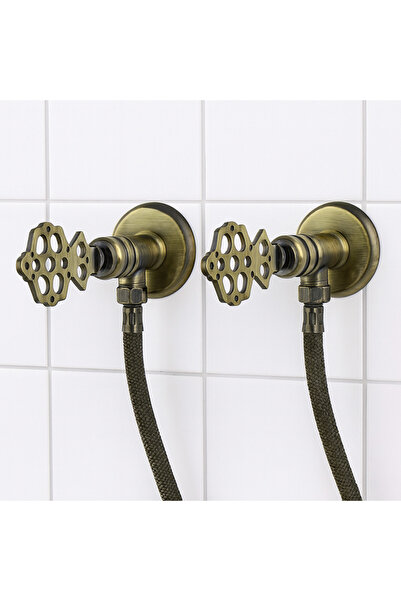 banyosepeti Hümayun Antique Antique Style Double Bidet Faucet Set with Hose –...