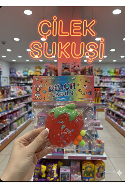 BLACK DİAMOND PLUSH TOY ÇİLEK SUKUŞİ MOJ MOJ KEDİ PATİSİ NO STRES