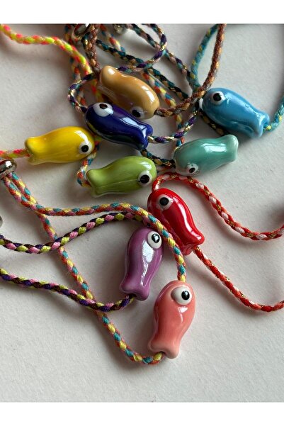 by luma Renkli Balık İp Boho Sarma Charm Bileklik