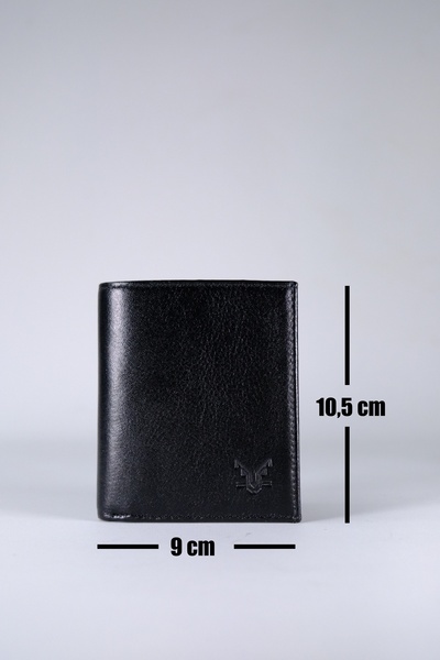 Boleine Men's Leather Wallet Pontos Bl2004 Black