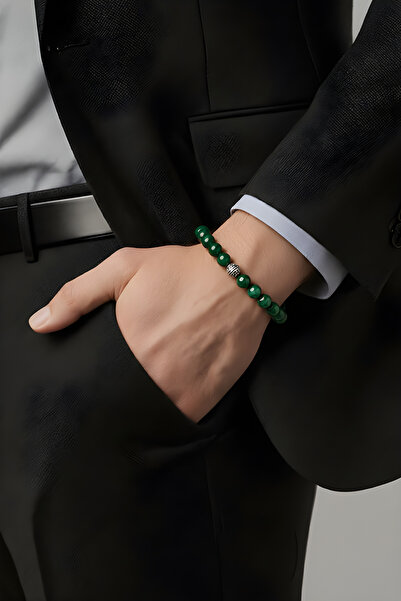 NBS Beautiful Naturel Stones Malahit Real Natural Stone Bracelet 8 mm