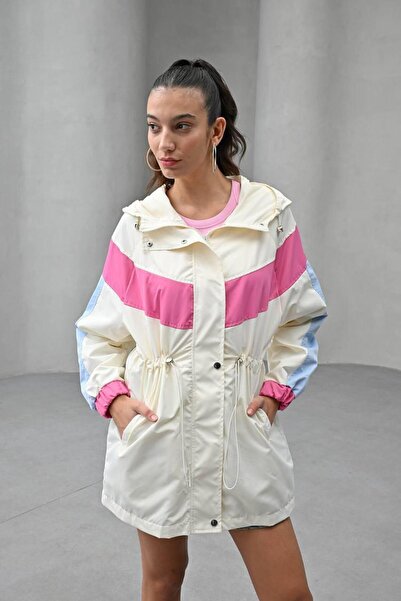 KUN SPORTSWEAR ΒΙΝΤΑΤΖ ΧΡΩΜΑΤΙΚΟ ΜΠΛΟΚ ΜΕ ΛΕΠΤΟΜΕΡΕΙΕΣ ΣΕ ΣΤΥΛ OVERSIZE