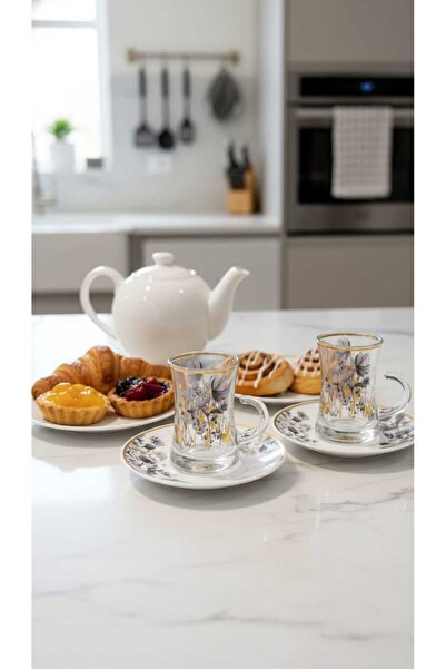 Generic Elegant tea and coffee cup and saucer set, 36 pieces