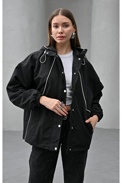 KUN SPORTSWEAR Vintage Belted Trend Pattern Oversize