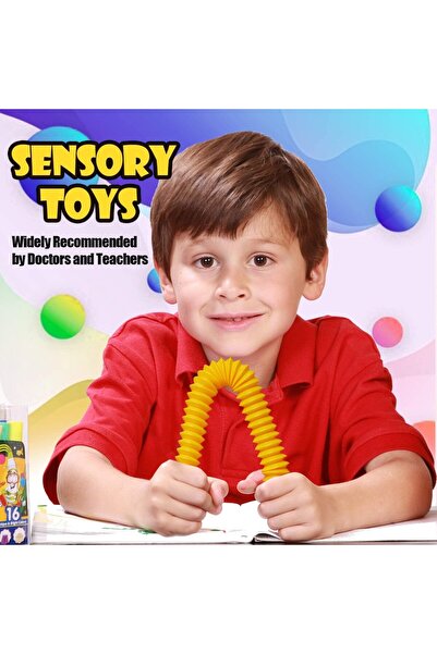 Flippy Αισθητηριακό Παιχνίδι - Σωλήνες Fidget Pop, Αντιστρές, Εξαιρετικά Ελασ...