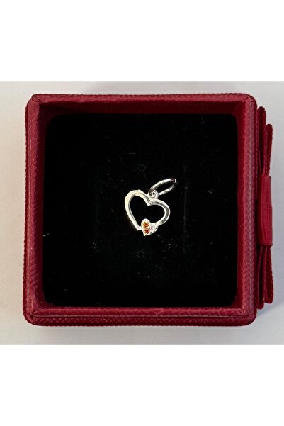 Premium JEWELRY Silver 925 Pendant, Outline Heart with Mini Zirconia, 0.52 g,...