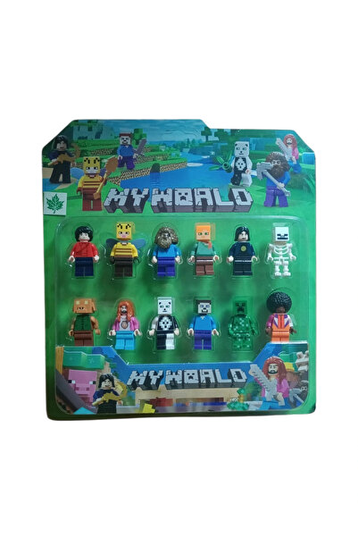 gnsstore 12Lİ KARTELA MİNECRAFT LEGO