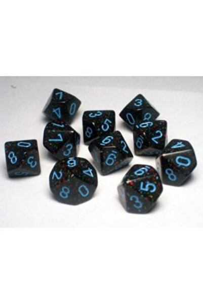 Chessex Speckled Polyhedral Ten d10 Set - Blue Stars