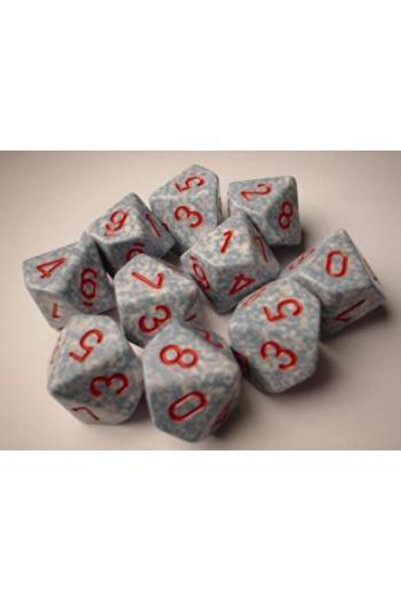 Chessex Speckled Polyhedral Ten d10 Set - Air