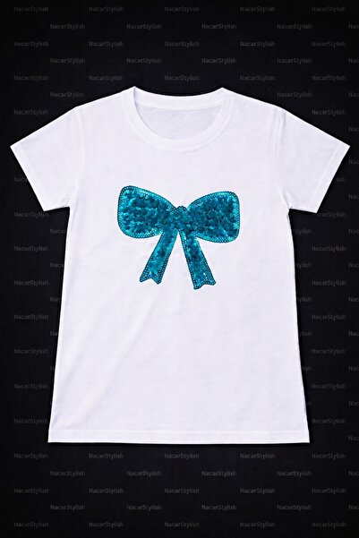 Nacar Kız Çocuk 23 Nisan 29 Ekim Pul Detaylı Yeni Sezon Fiyonk Baskılı Kız Ts...