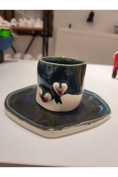 Veritas Ceramics Cup with Heart