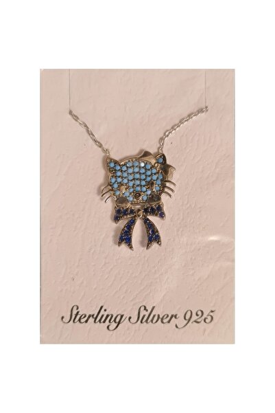 Crocodileskids 925 Sterling Silver Necklace Kitty Cat